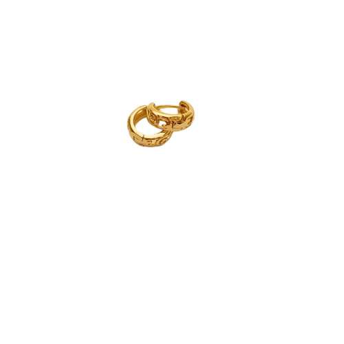 گوشواره حلقه ای طلایی کد 1610006