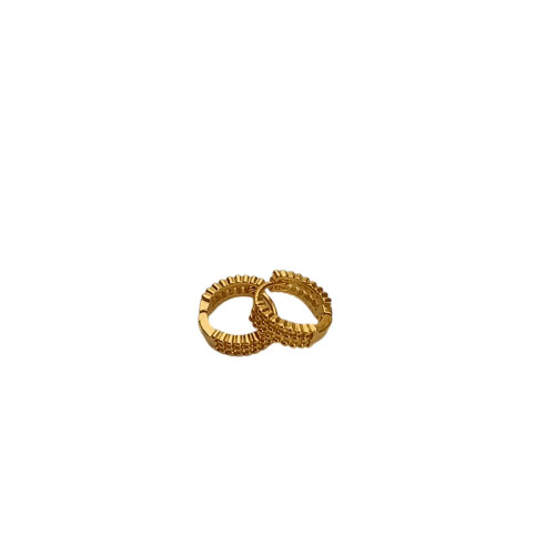 گوشواره حلقه ای طلایی کد 1610010