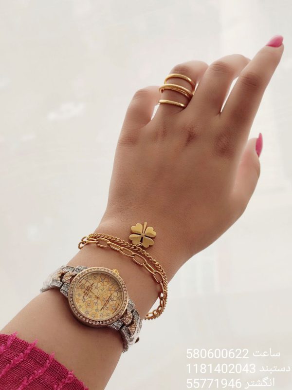 ست زنانه ساعت، دستبند و انگشتر