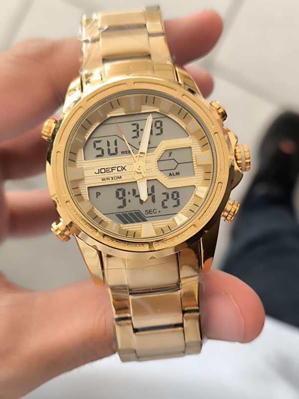 ساعت مردانه جوفاکس کیفیت عالی رنگ طلایی