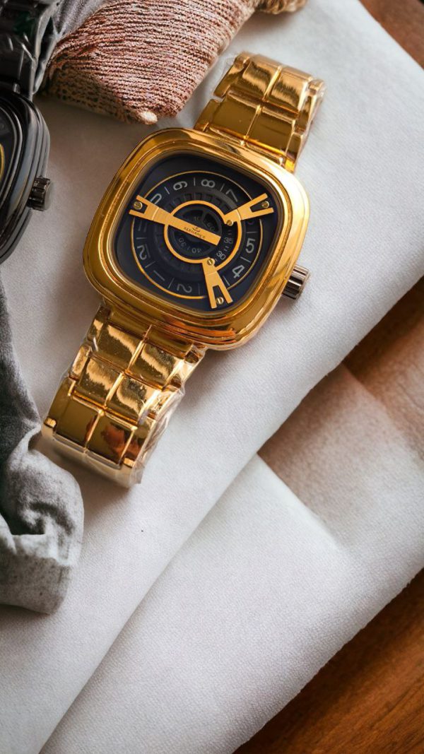 ساعت مردانه فلزی الگانس قفل ضامن دار و تقویم دار کیفیت عالی رنگ ثابت